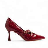 Europeon Union Women Red Vernis Leather Soiree #3152